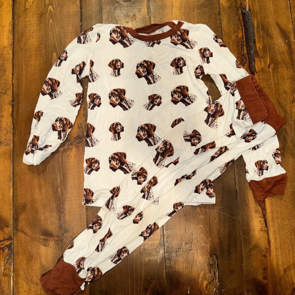 Dog Print Kids Pajama Set